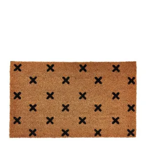 Cross Coir Doormat with Vinyl Backing Small by Florabelle Living, a Doormats for sale on Style Sourcebook