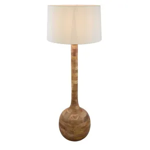 Sitar Turned Wood Floor Lamp Natural by Florabelle Living, a Floor Lamps for sale on Style Sourcebook