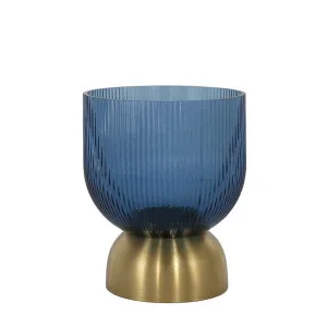 Carson Glass Vase Small Blue by Florabelle Living, a Vases & Jars for sale on Style Sourcebook