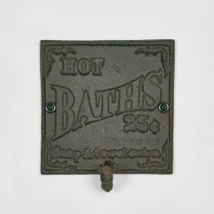 Hot Bath Plaque Brown by Florabelle Living, a Statues & Ornaments for sale on Style Sourcebook