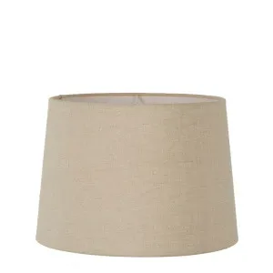 Linen Drum Lamp Shade Large Dark Natural by Florabelle Living, a Lamp Shades for sale on Style Sourcebook