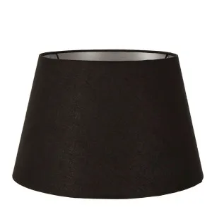 Linen Taper Lamp Shade Xl Black With Silver Lining by Florabelle Living, a Lamp Shades for sale on Style Sourcebook