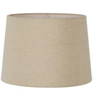 Linen Drum Lamp Shade Xxxl Dark Natural by Florabelle Living, a Lamp Shades for sale on Style Sourcebook