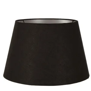 Linen Taper Lamp Shade Xxl Black With Silver Lining by Florabelle Living, a Lamp Shades for sale on Style Sourcebook