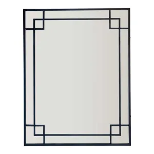 160Cm Black Mirror With Corner Detail by Florabelle Living, a Mirrors for sale on Style Sourcebook