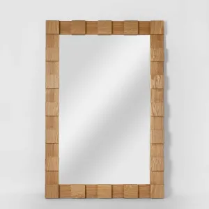 Monument Wall Mirror Oak by Florabelle Living, a Mirrors for sale on Style Sourcebook