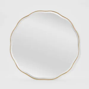 Camille Scallop Mirror Large Gold by Florabelle Living, a Mirrors for sale on Style Sourcebook