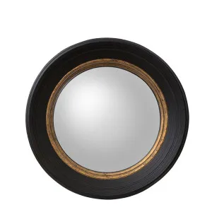 London Convex Mirror 65X65Cm Black by Florabelle Living, a Mirrors for sale on Style Sourcebook