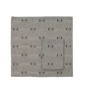 Tuft Napkin Dark Slate Set Of 4 by Florabelle Living, a Napkins for sale on Style Sourcebook