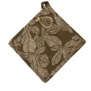 Fig Tree Pot Holder Burnt Olive by Florabelle Living, a Oven Mitts & Potholders for sale on Style Sourcebook