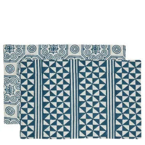 Malta Reversible Cotton Placemat Set Of 4 by Florabelle Living, a Placemats for sale on Style Sourcebook