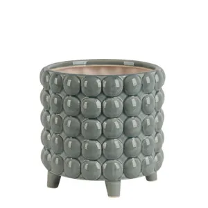 Bubble Ceramic Flowerpot Large Seafoam by Florabelle Living, a Plant Holders for sale on Style Sourcebook