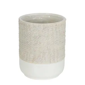 Rope Ceramic Pot Tall by Florabelle Living, a Plant Holders for sale on Style Sourcebook