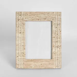 Trey Travetine Photo Frame 5X7 by Florabelle Living, a Statues & Ornaments for sale on Style Sourcebook