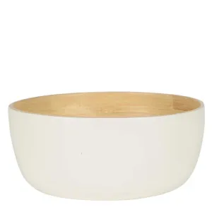 Blana Small Bamboo Bowl White by Florabelle Living, a Platters & Serving Boards for sale on Style Sourcebook