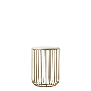 Riley Side Table Gold by Florabelle Living, a Side Table for sale on Style Sourcebook