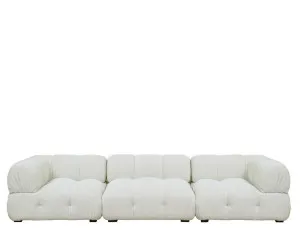 Hugo 3 Seater Sofa Vanilla Boucle by Florabelle Living, a Sofas for sale on Style Sourcebook