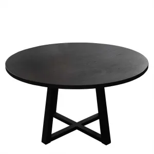 Denver Oak Dining Table Black by Florabelle Living, a Coffee Table for sale on Style Sourcebook