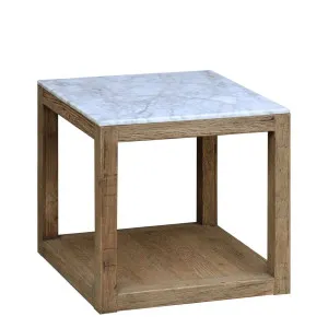 Denver Marble Side Table White by Florabelle Living, a Coffee Table for sale on Style Sourcebook