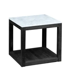 Denver Marble Side Table Black by Florabelle Living, a Coffee Table for sale on Style Sourcebook