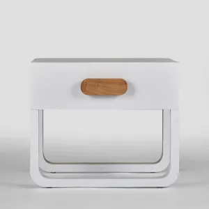 Norma Bedside Table White by Florabelle Living, a Coffee Table for sale on Style Sourcebook