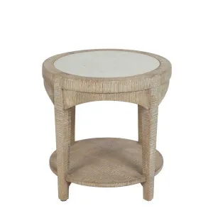 Cantara Marble Round Side Table by Florabelle Living, a Coffee Table for sale on Style Sourcebook