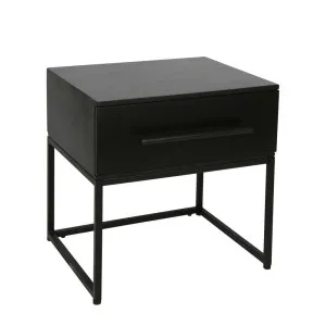 Manly Bedside Table Black by Florabelle Living, a Coffee Table for sale on Style Sourcebook