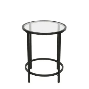 Maleny Side Table Black by Florabelle Living, a Coffee Table for sale on Style Sourcebook