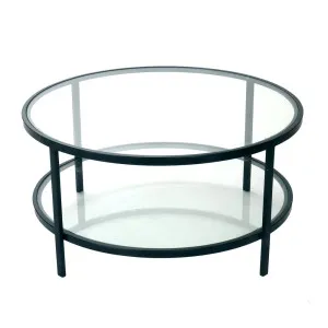 Palladium Black Iron & Glass Coffee Table by Florabelle Living, a Coffee Table for sale on Style Sourcebook