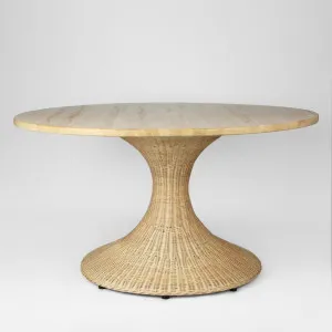 Belmont Rattan Round Dining Table 140Cm by Florabelle Living, a Coffee Table for sale on Style Sourcebook