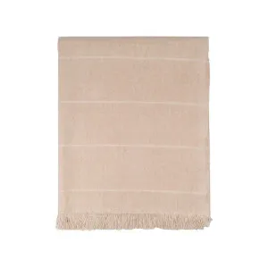 Brushed Wild Stripe Throw Almond by Florabelle Living, a Throws for sale on Style Sourcebook