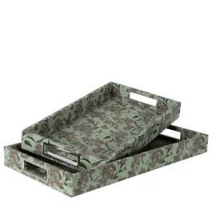 Hunter Tray Set Of 2 Green by Florabelle Living, a Trays for sale on Style Sourcebook