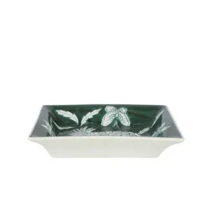 Thistle Trinket Dish Green And White by Florabelle Living, a Trays for sale on Style Sourcebook