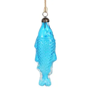 Hanging Fish Tree Decoration Blue by Florabelle Living, a Christmas for sale on Style Sourcebook