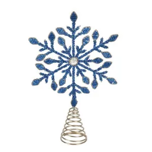 Midnight Beaded Tree Topper Blue by Florabelle Living, a Christmas for sale on Style Sourcebook