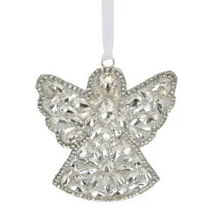 Bedazzle Angel Tree Decoration Silver by Florabelle Living, a Christmas for sale on Style Sourcebook