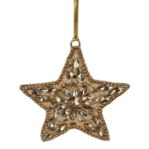 Bedazzle Star Tree Decoration Bronze by Florabelle Living, a Christmas for sale on Style Sourcebook