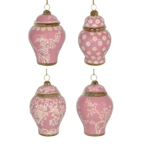 Blossom Ginger Jar Ornaments Pink Box Of 4 by Florabelle Living, a Christmas for sale on Style Sourcebook