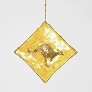 Kangaroo Crossing Hanging Ornament by Florabelle Living, a Christmas for sale on Style Sourcebook