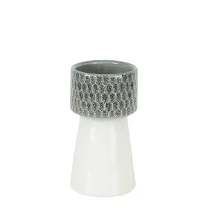 Marley Ceramic Vase Grey Small by Florabelle Living, a Vases & Jars for sale on Style Sourcebook