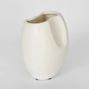 Scallop Vase Medium White by Florabelle Living, a Vases & Jars for sale on Style Sourcebook