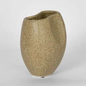 Scallop Vase Medium Olive by Florabelle Living, a Vases & Jars for sale on Style Sourcebook