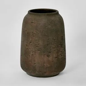 Landis Straight Vase Earth Brown by Florabelle Living, a Vases & Jars for sale on Style Sourcebook