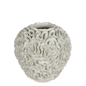 Brain Coral Ceramic Vase White by Florabelle Living, a Vases & Jars for sale on Style Sourcebook