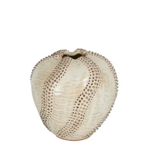 Ostrich Egg Ceramic Vase Natural by Florabelle Living, a Vases & Jars for sale on Style Sourcebook