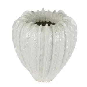 Lufa Vase White 26X26X33Cm by Florabelle Living, a Vases & Jars for sale on Style Sourcebook