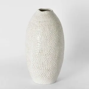 Jaylen Tall Vase Cream by Florabelle Living, a Vases & Jars for sale on Style Sourcebook