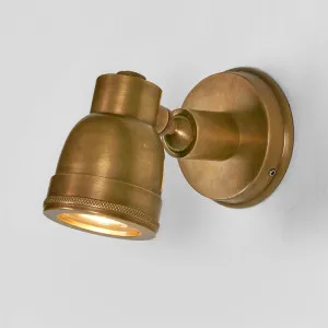 Pasco Outdoor Wall Light Antique Brass by Florabelle Living, a Wall Lighting for sale on Style Sourcebook