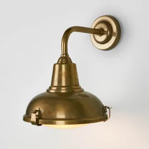 Catalina Outdoor Wall Light Antique Brass by Florabelle Living, a Wall Lighting for sale on Style Sourcebook