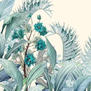 Bluetropic Wallpaper by Florabelle Living, a Wallpaper for sale on Style Sourcebook